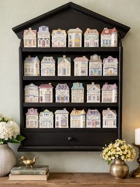 Lenox Spice Village Inspired Wooden Rack.  New in Box.  Black.